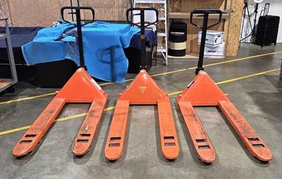 Lot of (3) Franklin 2.5 Ton Pallet Jacks