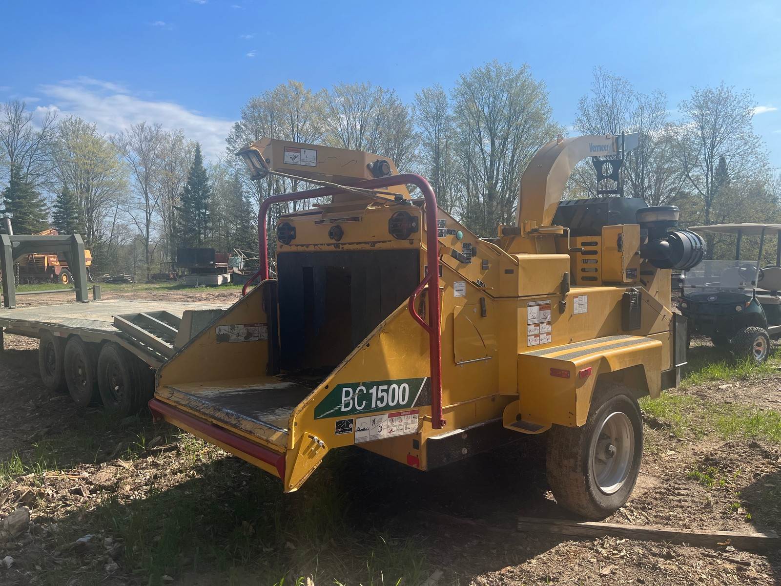 2021 Vermeer BC1500 Towable Brush Chipper For Sale, 507 Hours Gaylord