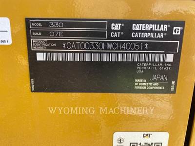 Caterpillar 330 Excavator