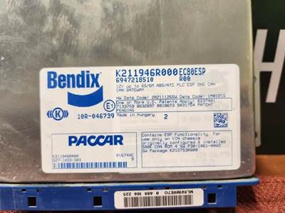 Bendix ABS Control Module for a 2022 Peterbilt 579