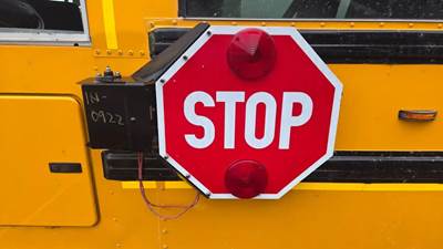 2024 IC Bus PB105 School Bus Retractable Stop Sign, Part # 3856146C93