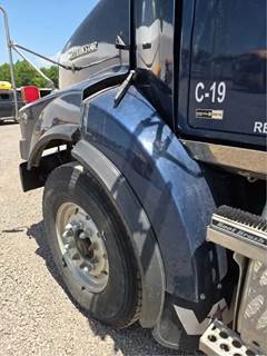 Western Star 4900SA Left Fender Extension for a 2013 Western Star 4900 SA