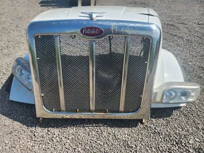 Used 2016 Peterbilt 567 Grille with Surround, Emblem, and Bug Screen