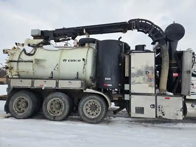 2015 Hydrovac Equipment For Sale, Cusco Serial T15024.Front RH Toolbox Damaged,