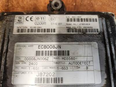 Allison MD3560 Transmission Control Module (TCM) for a 2002 Sterling M8500 Acterra