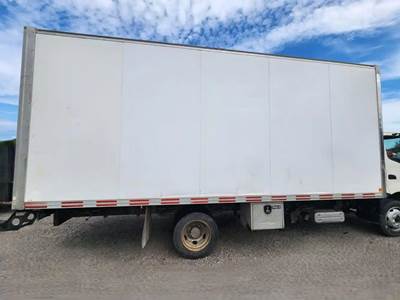 Used 21FT Van Body Truck Box, 92" x 90" Roll-Up Door, 21' x 9' Box, Fits Hino 195