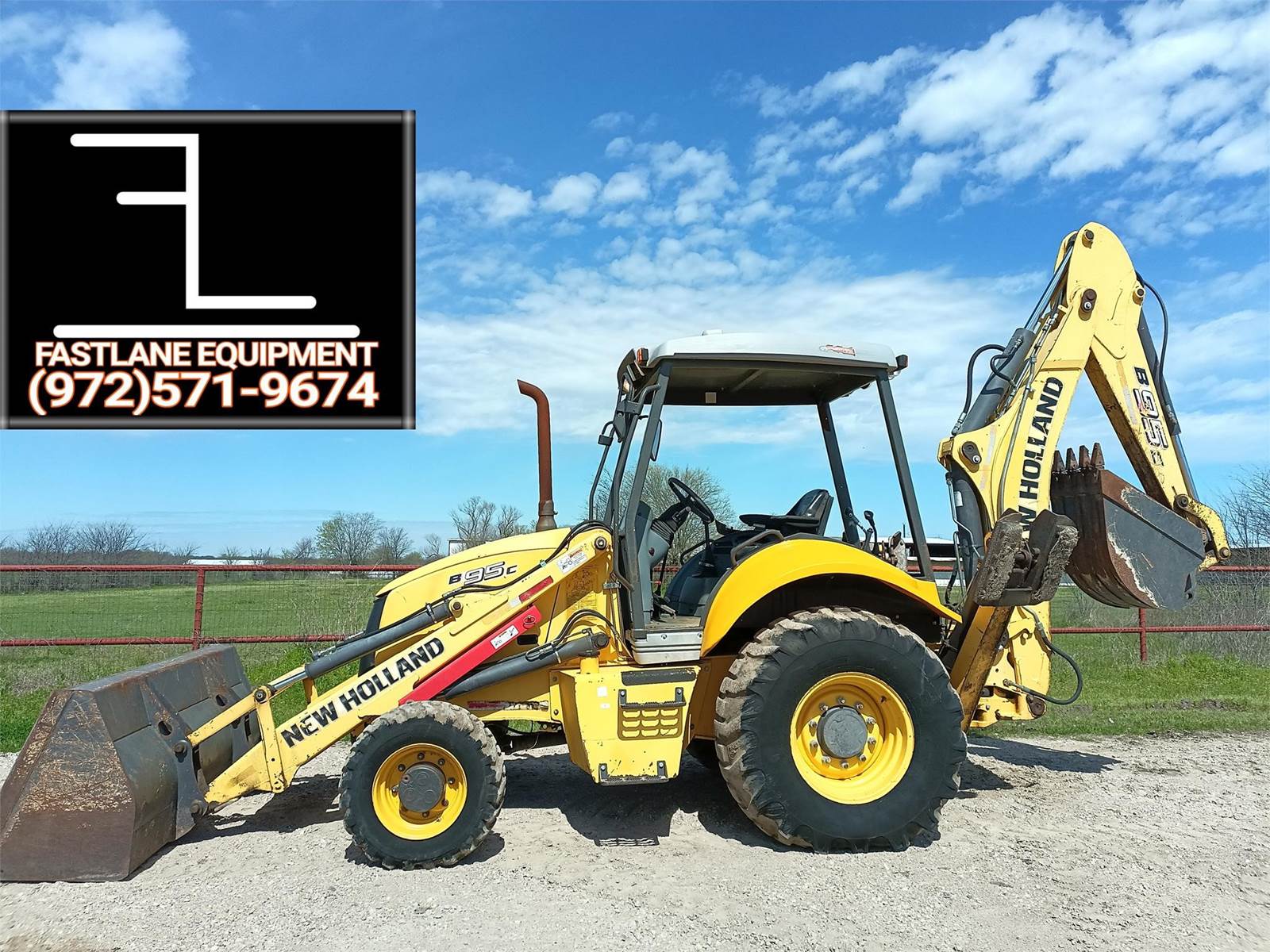 New Holland B95C Backhoe For Sale, 3,032 Hours Kemp, TX 6802