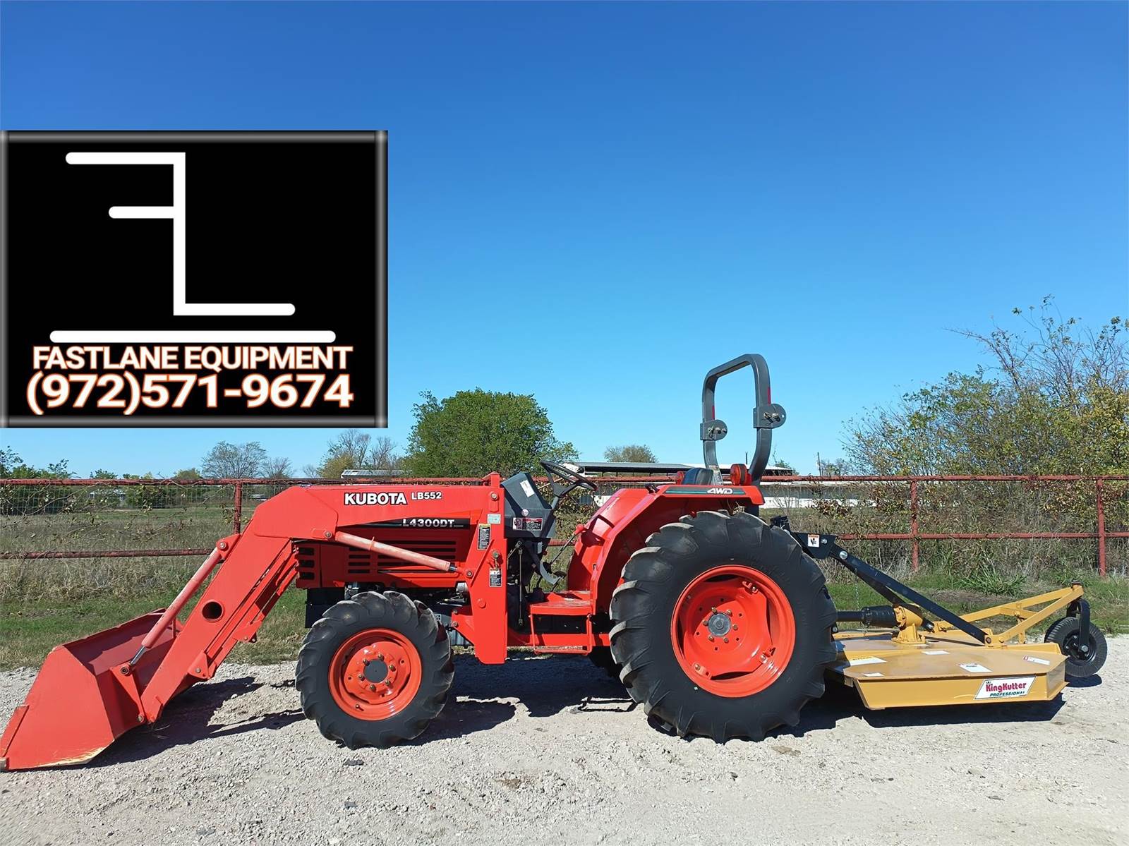 2004 Kubota L4300DT Tractor For Sale, 278 Hours Kemp, TX 0542