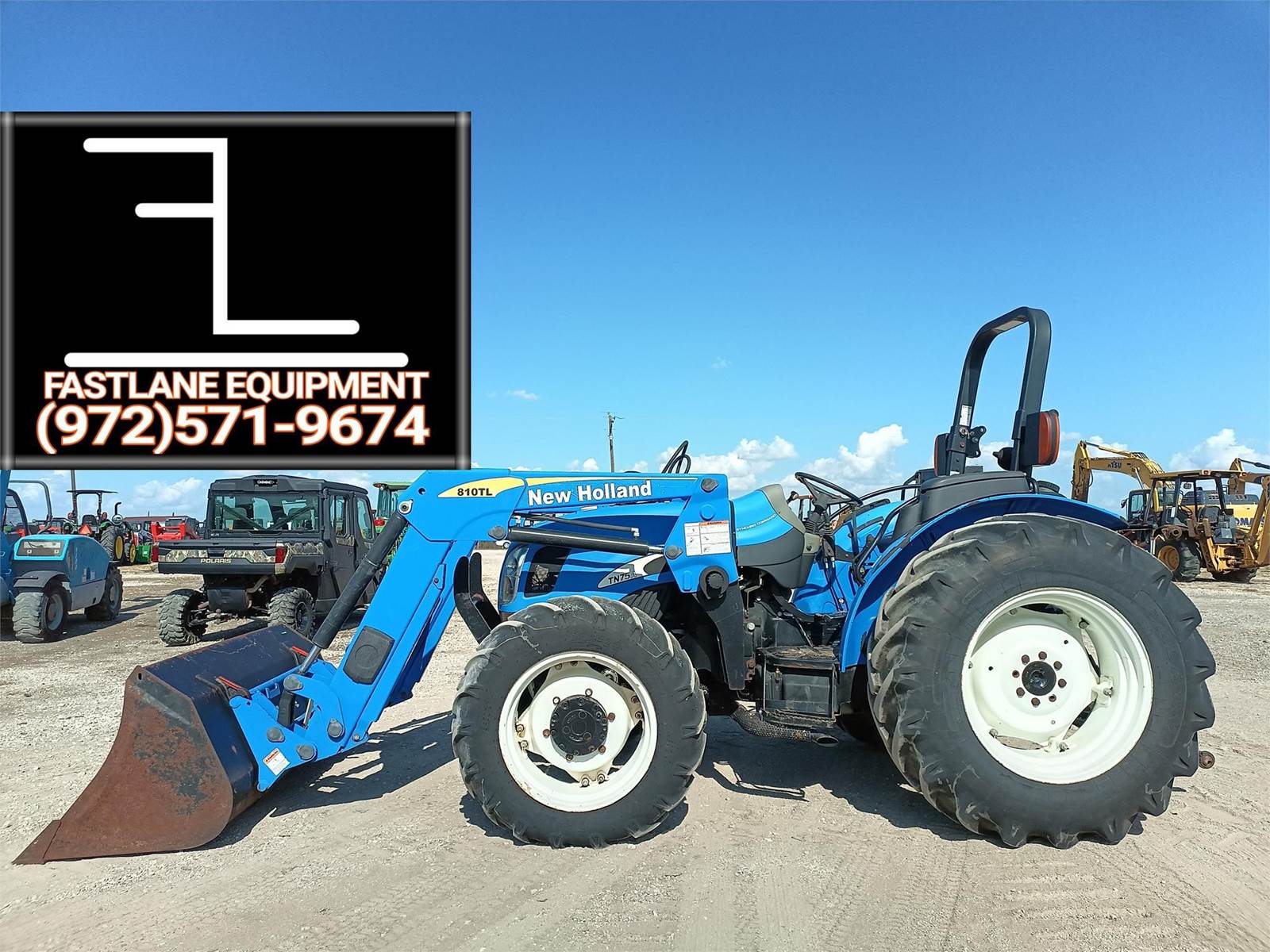 New Holland TN75DA Tractor For Sale, 1,582 Hours Kemp, TX 1070