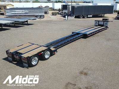 2026 Alpha HD A80MG 40 TON MECHANICAL DETACHABLE Double Drop Trailer, New, Extendable, Iowa, Arizona IN STOCK