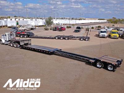2024 XL Specialized XL 80 MDE Double Drop Trailer, New, Arizona, 45-49 ft, Tandem Axle, 48x102", Air Ride, Steel, Apitong, Extendable IN STOCK