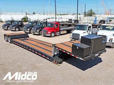 2021 XL Specialized XL 80 MFG Double Drop Trailer, Used, Arizona, 48x102, 45-49 ft, Tandem, Air Ride