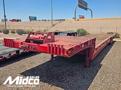 2008 Load King HFT 70 Equipment Transport Trailer, hydraulic tail, used, Arizona, 48' x 102"