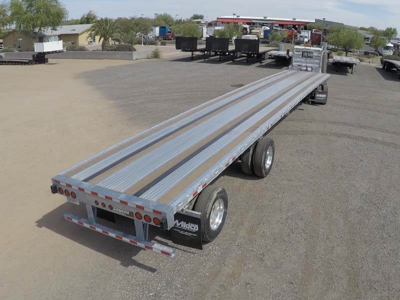 New 2019 Manac 53 COMBO Flatbed Trailer, 53x102, Tandem Axle, Rear