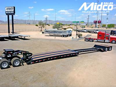 2027 Alpha HD A80HDGC-E Lowboy Trailer, Extendable, New, Iowa, Arizona, 40 ton, 48x102, Tandem, 45-49 ft