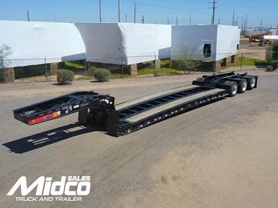 2023 Brandt C550-55 TON HYDRAULIC DETACHABLE NECK LOWBOY Lowboy Trailer, 53x102, Air Ride, New, Arizona IN STOCK