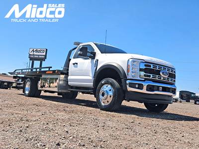 2024 Ford F-600 XLT Rollback Tow Truck - Jerr-Dan Rollback Towing Body, New, 4x4, Arizona, 20', Medium Duty, Automatic, White IN STOCK