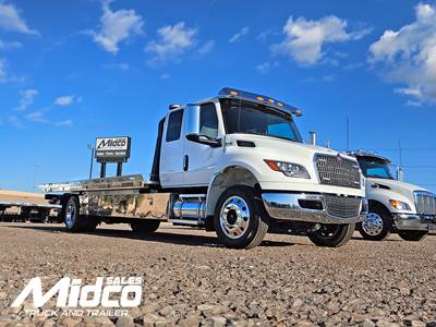 2025 International MV607 Extended Cab Rollback Tow Truck - Jerr-Dan Rollback Towing Body, Arizona, New, Automatic