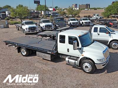 2022 International MV607 Extended Cab Rollback Tow Truck - Century Rollback Towing Body, Used, Arizona, Automatic IN STOCK