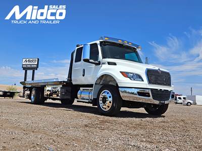 2025 International MV607 Extended Cab Rollback Tow Truck - Jerr-Dan Rollback Towing Body, Arizona, New, Automatic  IN STOCK