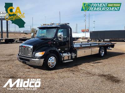 2024 Peterbilt 536 Rollback Tow Truck - Jerr-Dan Rollback Towing Body, New, Arizona, CA Compliant