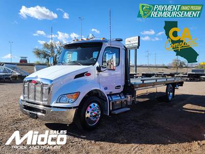 2024 Peterbilt 536 Rollback Tow Truck - Jerr-Dan Rollback Towing Body, New, Arizona, 22', Medium Duty, Automatic CA Compliant