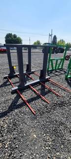 Medium Bale Head, 4 Spears W/Skidsteer Mount