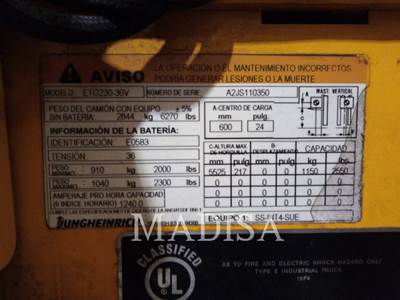 Caterpillar ETG230-36V Forklift