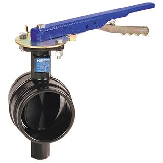 4" Groove Butterfly Valve, Nibco GD-4765 Water Truck Inline Control