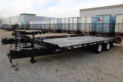 2007 Towmaster T-40 Equipment Transport Trailer Beavertail 20 Ton Capacity