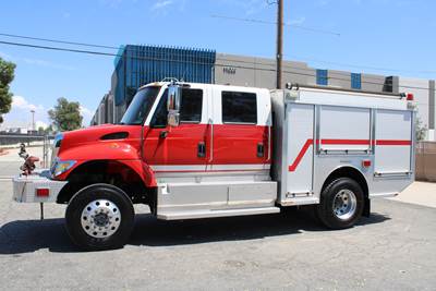 2005 International Crew Cab 7400 4x4 Type 3 Wildland Brush Fire Engine Pumper Truck