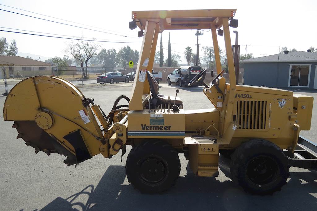2000 Vermeer V4150A Diesel 4x4 Stump Grinder W Back Blade