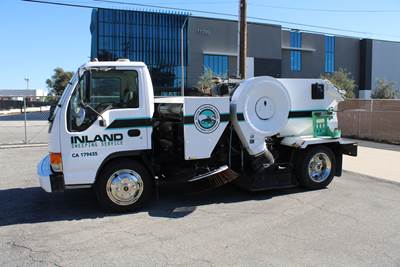 2000 Isuzu NPR Tymco 210 Street Parking Lot Sweeper Truck