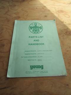 Young Caterpillar 325L Butt N Top Parts Book