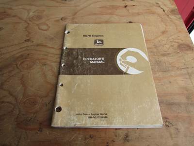 John Deere 6076 Engines Operators Manual