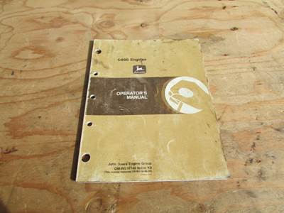 John Deere 6466 Engines Operator's  Manual