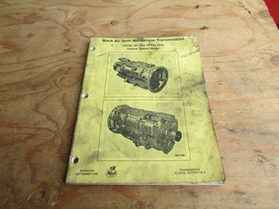 Mack Air Shift Maxitorque Transmission Service  Manual
