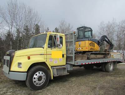1998 Freightliner FL70 & 2007 John Deere 50D Mini Excavator