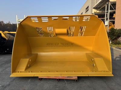 Bedrock Loader High Dump Multipurpose Bucket for Pin on CAT 950H 962H, 7.2m3, 126in