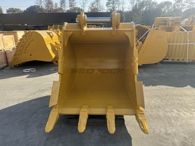 Bedrock 54in Heavy Duty Bucket for Caterpillar 345 Excavator F Linkage