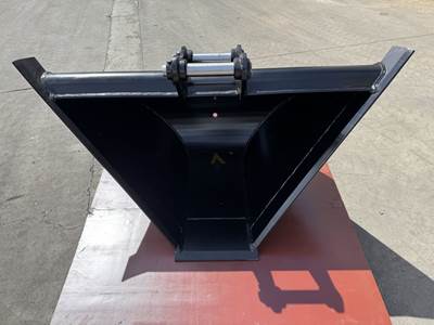 Bedrock 5 Ton Mini Excavators, Trapezoidal V-Shape Bucket 14in, 0.24 m3, 2 x 45 mm Pins