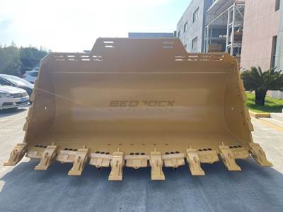 Bedrock Loader Spade Nose Rock Bucket, PIN ON, CAT 988 988K 988XE, 6.9m3, 158in, GP-ROCK
