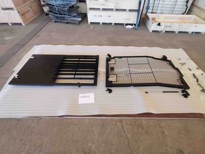 Bedrock Mesh Front Window Guard with Top Guard for Caterpillar 313-395 Excavator