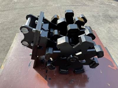 Bedrock Excavator Compaction Group for 2 ton Mini Excavator, 22in width, 2 x 35mm Pins