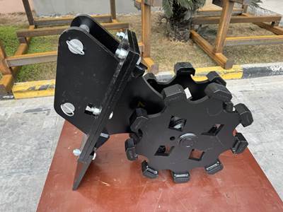 Bedrock Excavator Compaction Group for 7 - 9 ton Mini Excavator, 12in width, 2 x 50mm Pins