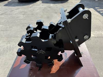 Bedrock Excavator Compaction Group for 7 - 9 ton Mini Excavator, 18in width, 2 x 50mm Pins