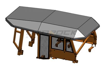 Bedrock HEAVY DUTY CANOPY for Caterpillar D6T D6R Bulldozer