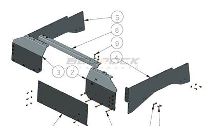 Bedrock Tank Guard for Caterpillar D6T Bulldozer