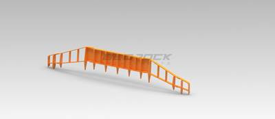 Bedrock S/U Blade Rock Guard for Caterpillar D7E Bulldozer