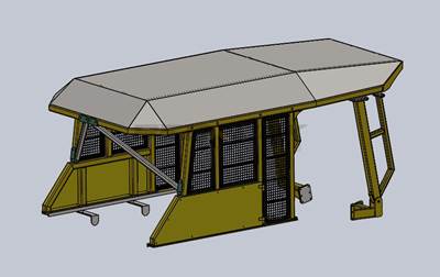 Bedrock Komatsu Canopy for D155AX-8